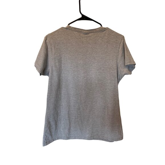 🍒 2/$20 🍒 Gray Heather Disney Mickey Mouse Logo T-shirt Large - Picture 5 of 6